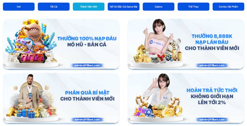 Khuyen Mai Danh Cho Nguoi Moi f8bet